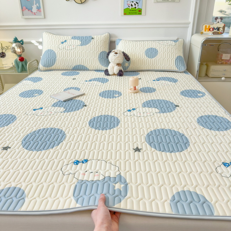 Vasaros latekso vėsinanti kilimėlis, natūralus lateksas, latekso kiekis 90% ar daugiau, spausdintas audinys, stilius Ins