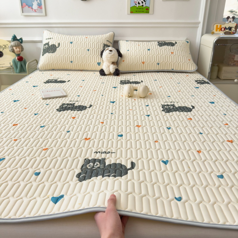 Vasaros latekso vėsinanti kilimėlis, natūralus lateksas, latekso kiekis 90% ar daugiau, spausdintas audinys, stilius Ins