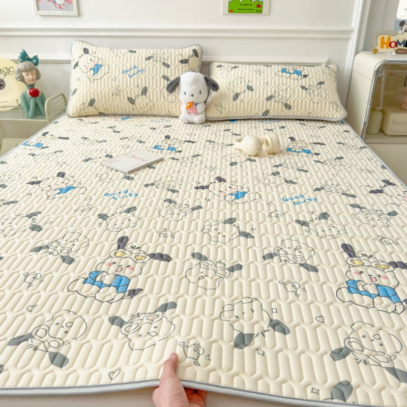 Vasaros latekso vėsinanti kilimėlis, natūralus lateksas, latekso kiekis 90% ar daugiau, spausdintas audinys, stilius Ins