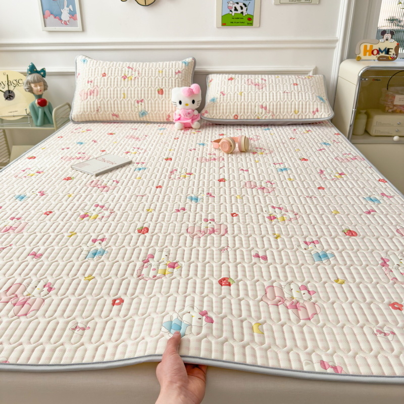 Vasaros latekso vėsinanti kilimėlis, natūralus lateksas, latekso kiekis 90% ar daugiau, spausdintas audinys, stilius Ins