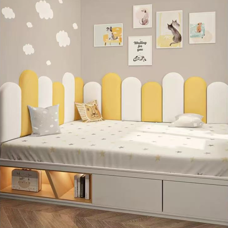 PU кожен стенен стикер за спалня – водоустойчив, модерен минималистичен дизайн