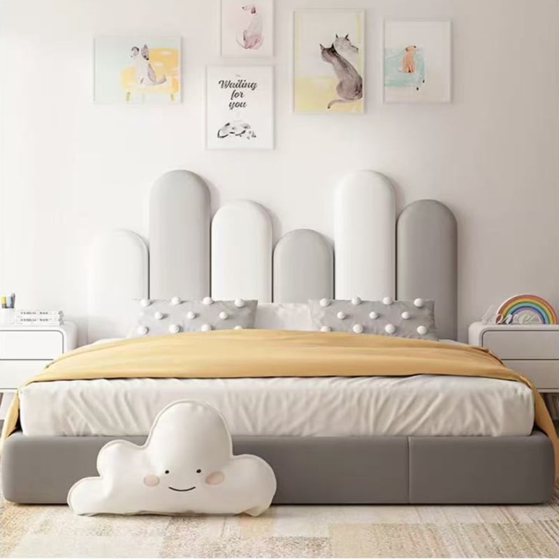 PU кожен стенен стикер за спалня – водоустойчив, модерен минималистичен дизайн