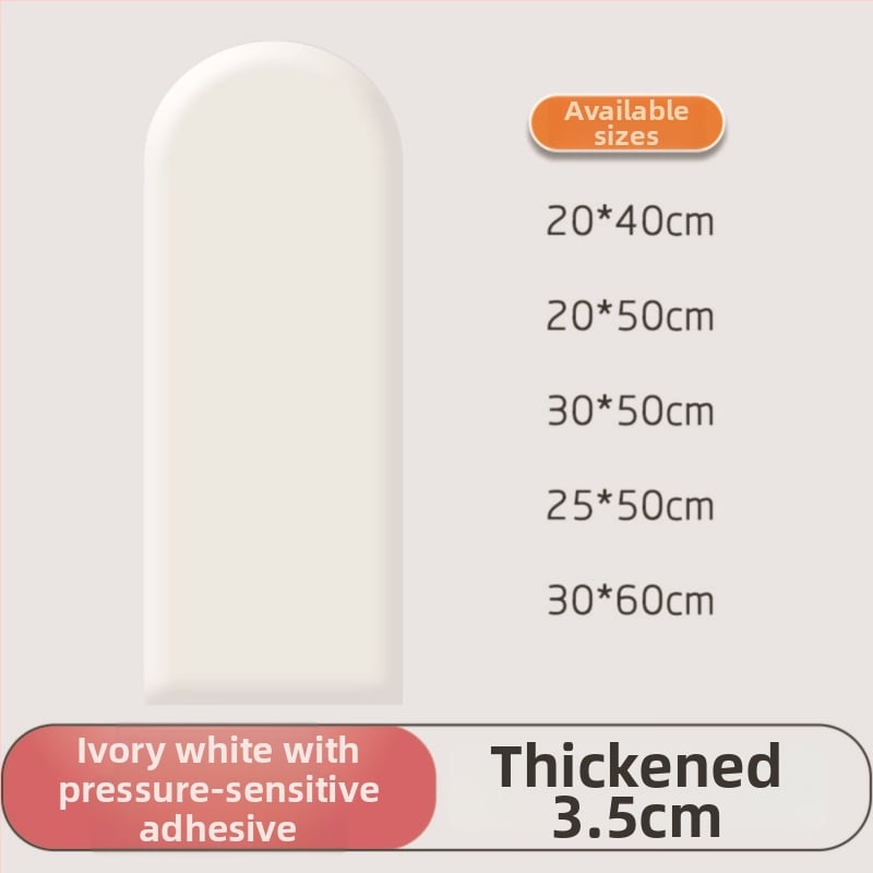 PU кожен стенен стикер за спалня – водоустойчив, модерен минималистичен дизайн