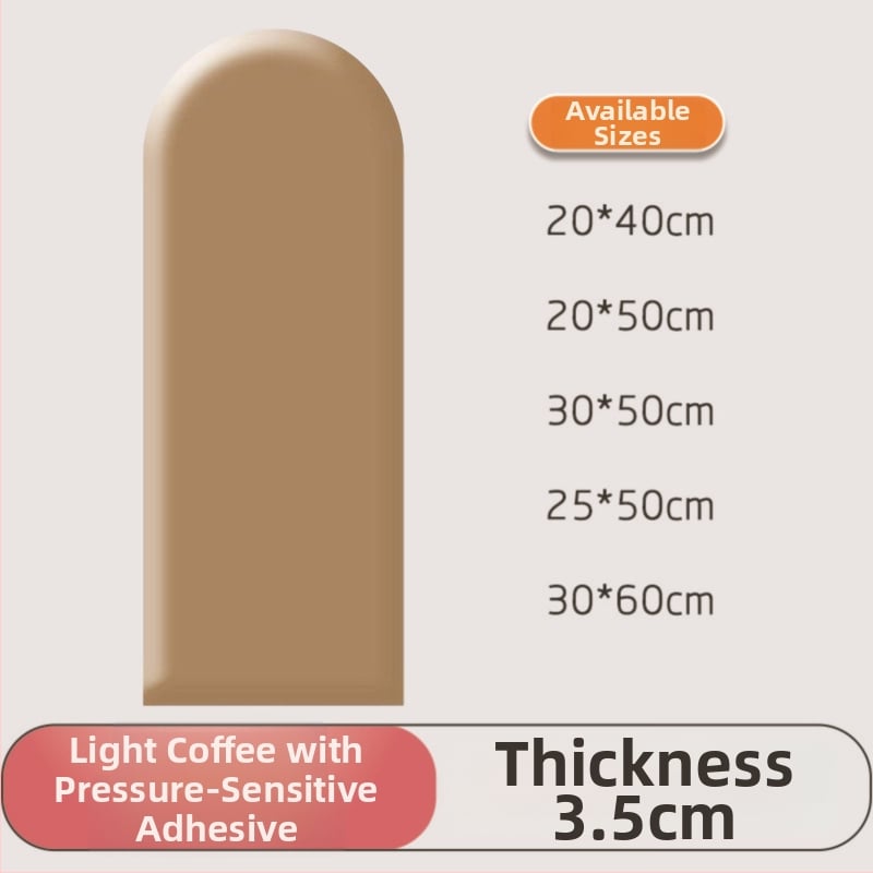 PU кожен стенен стикер за спалня – водоустойчив, модерен минималистичен дизайн