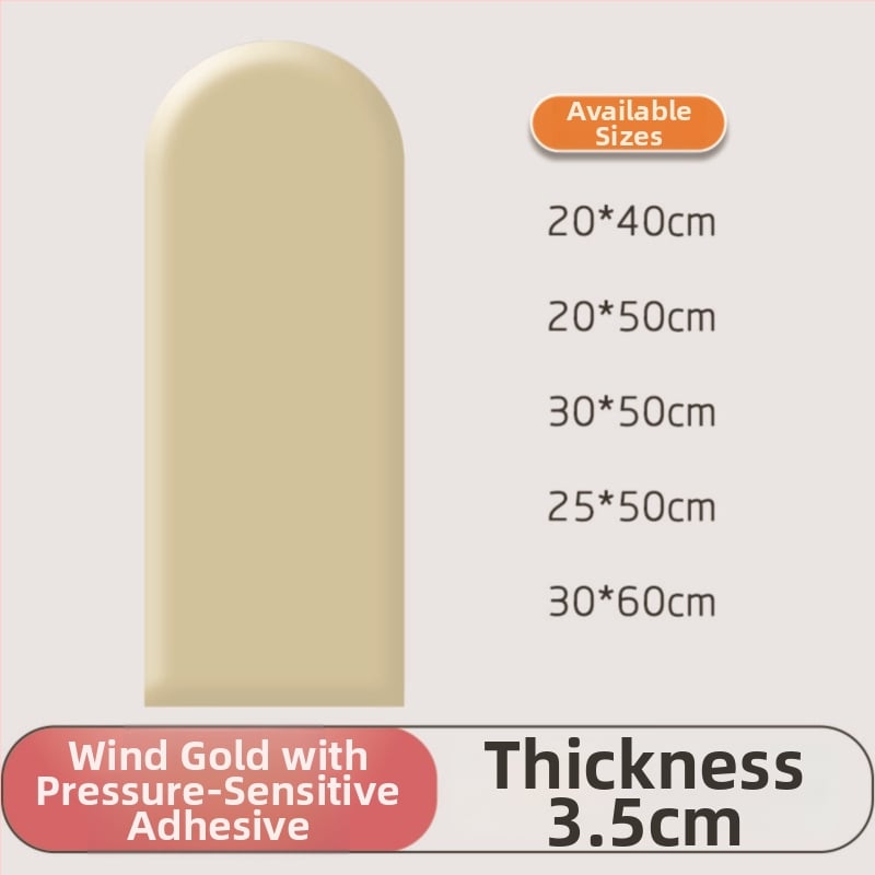 PU кожен стенен стикер за спалня – водоустойчив, модерен минималистичен дизайн