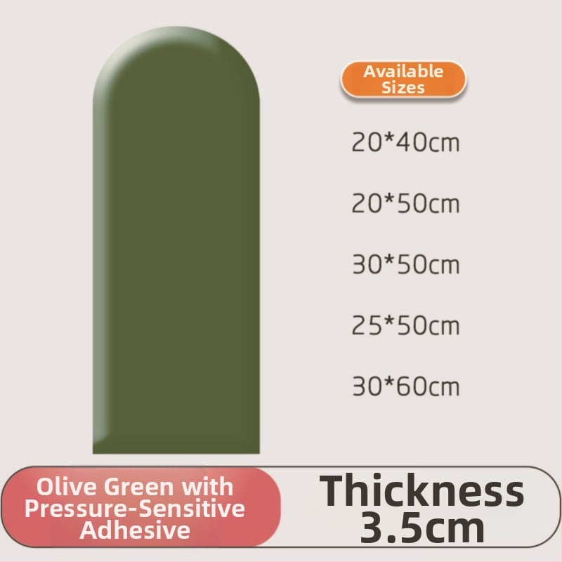 PU кожен стенен стикер за спалня – водоустойчив, модерен минималистичен дизайн