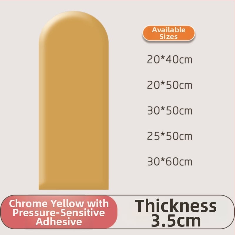 PU кожен стенен стикер за спалня – водоустойчив, модерен минималистичен дизайн