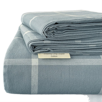 100% medvilnės patalynės komplektas, 40 siūlų, dryžuotas raštas, verpalų dažymas, reaktyvus spausdinimas