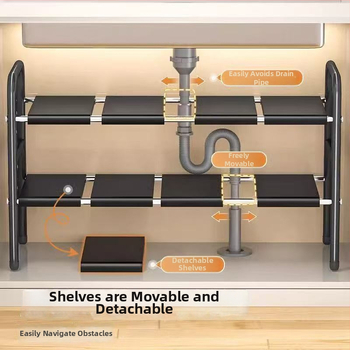 Po praustuve laikymo krepšys su teleskopine lazda, be gręžimo, sieninis organizatorius iš anglies plieno