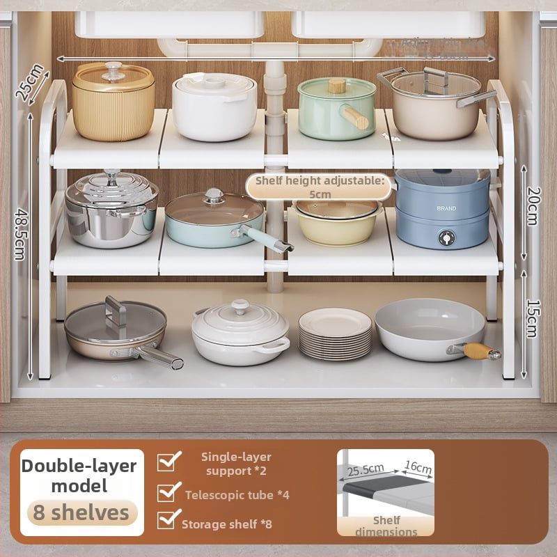 Po praustuve laikymo krepšys su teleskopine lazda, be gręžimo, sieninis organizatorius iš anglies plieno