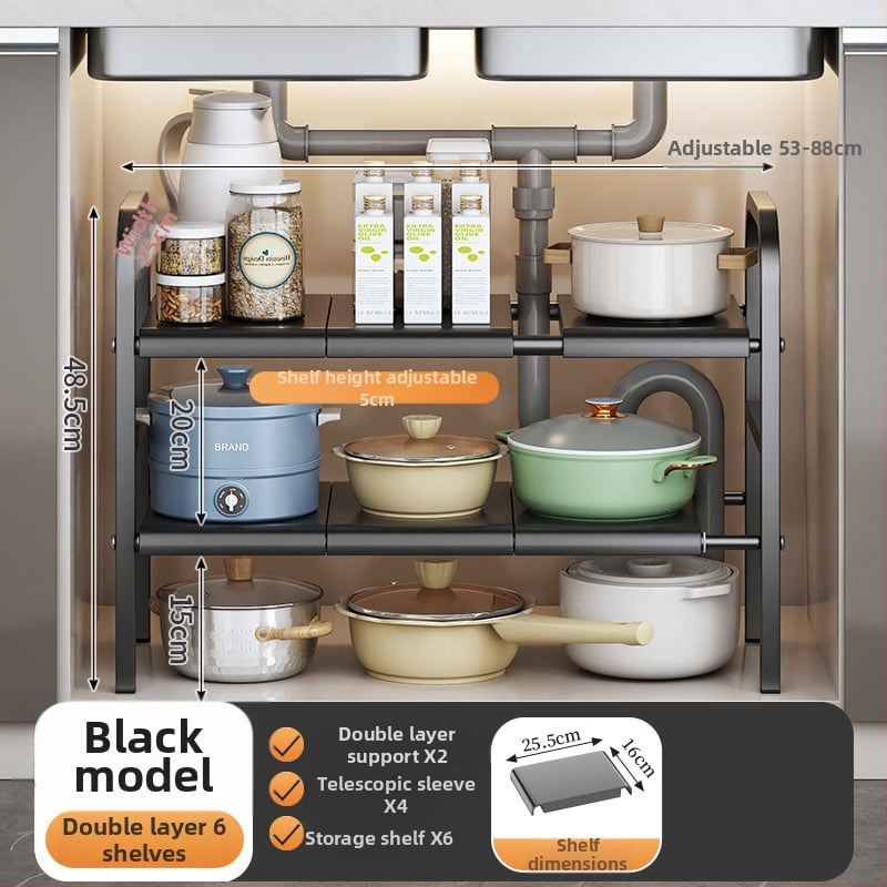 Po praustuve laikymo krepšys su teleskopine lazda, be gręžimo, sieninis organizatorius iš anglies plieno