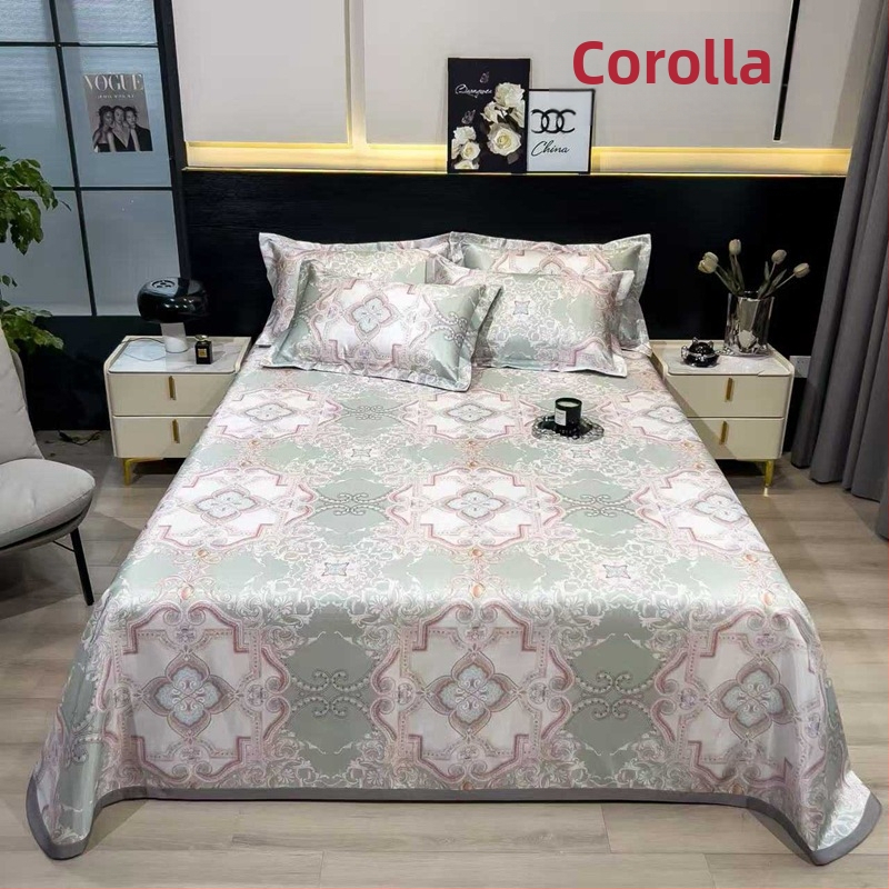 Ledo šilko kilimėlių komplektas, sulankstomas pastoralinis stilius, atvaizdas audinyje, cheminė pluoštas