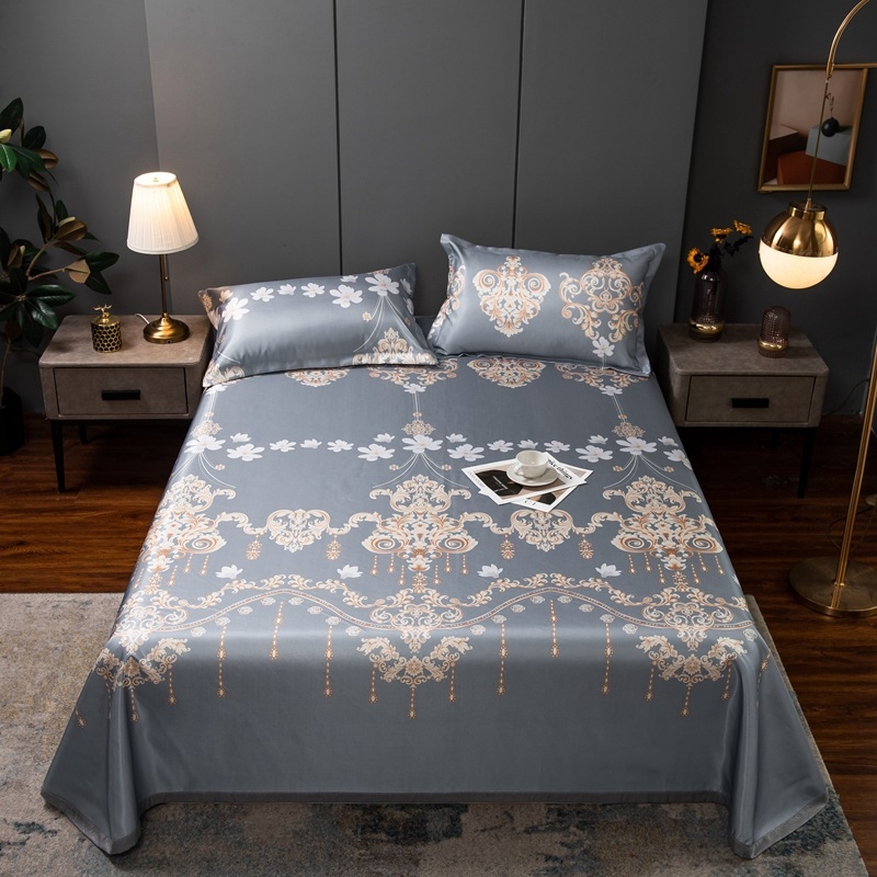 Ledo šilko kilimėlių komplektas, sulankstomas pastoralinis stilius, atvaizdas audinyje, cheminė pluoštas