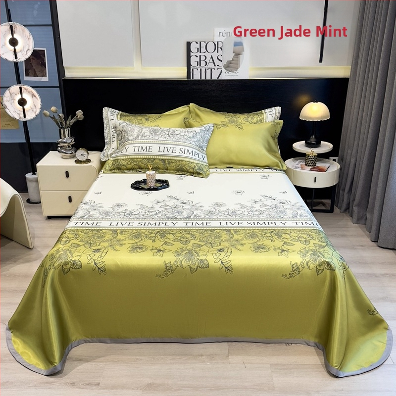 Ledo šilko kilimėlių komplektas, sulankstomas pastoralinis stilius, atvaizdas audinyje, cheminė pluoštas