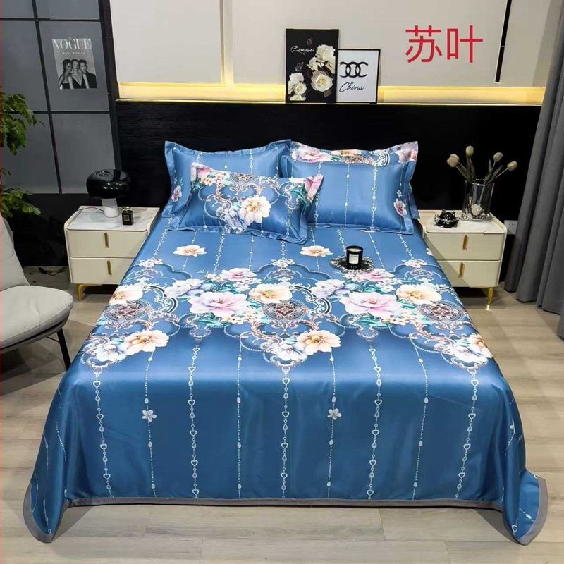 Ledo šilko kilimėlių komplektas, sulankstomas pastoralinis stilius, atvaizdas audinyje, cheminė pluoštas