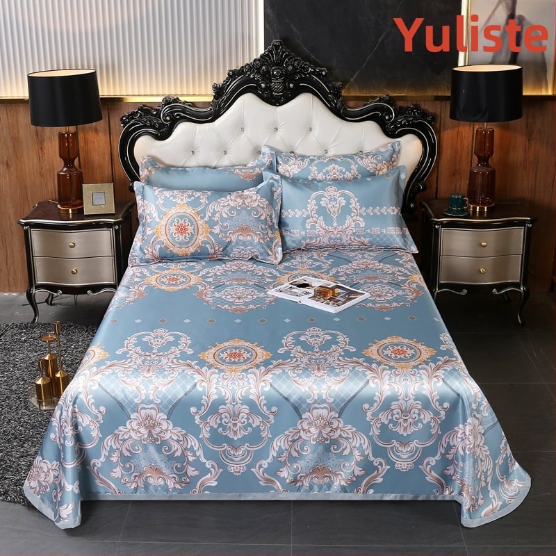 Ledo šilko kilimėlių komplektas, sulankstomas pastoralinis stilius, atvaizdas audinyje, cheminė pluoštas