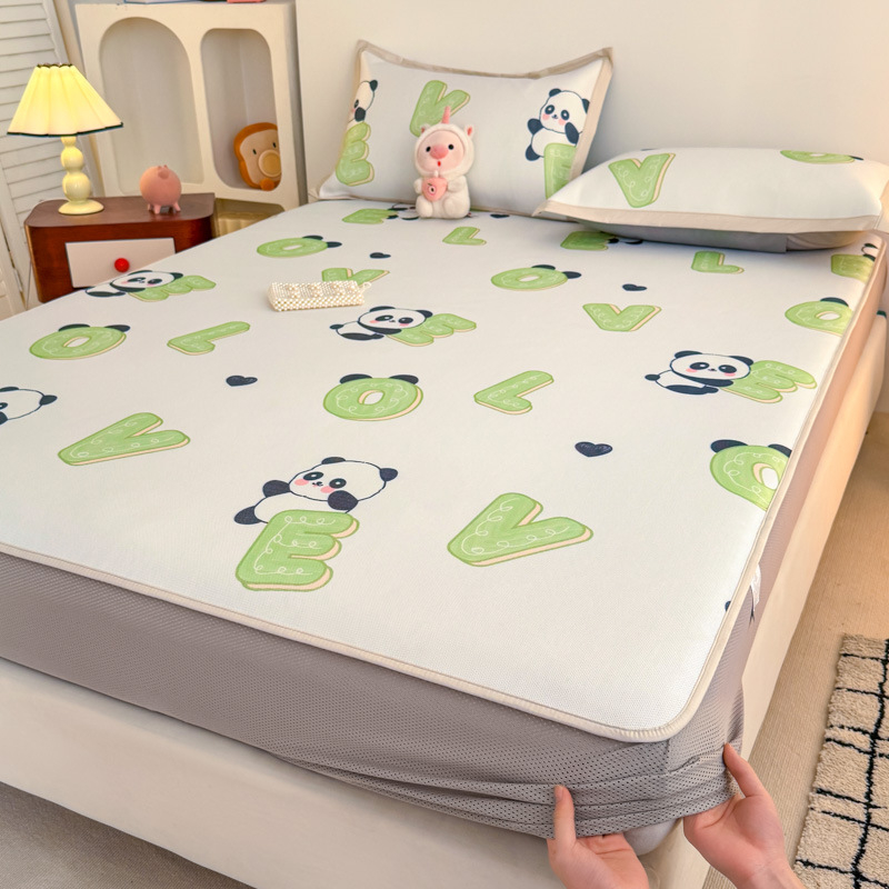 Glaixing Ice Silk ir Rattan Matų Komplektas, Jacquard Audimas, Sulankstomas Modernus Minimalistinis Dizainas