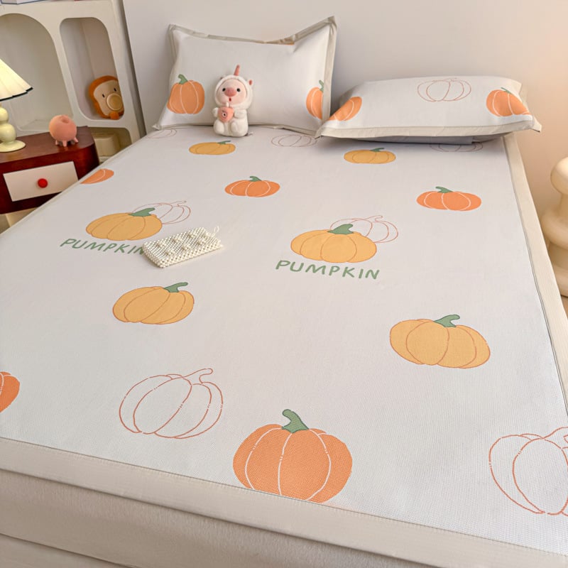 Glaixing Ice Silk ir Rattan Matų Komplektas, Jacquard Audimas, Sulankstomas Modernus Minimalistinis Dizainas