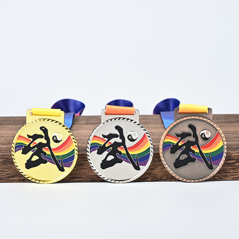 Μεταλλικό μετάλλιο από κράμα ψευδαργύρου για μαραθώνιο, προσαρμόσιμα βραβεία για εταιρικές εκδηλώσεις και κατασκηνώσεις, δυνατότητα εκτύπωσης λογοτύπου, κατάλληλο ως δώρο