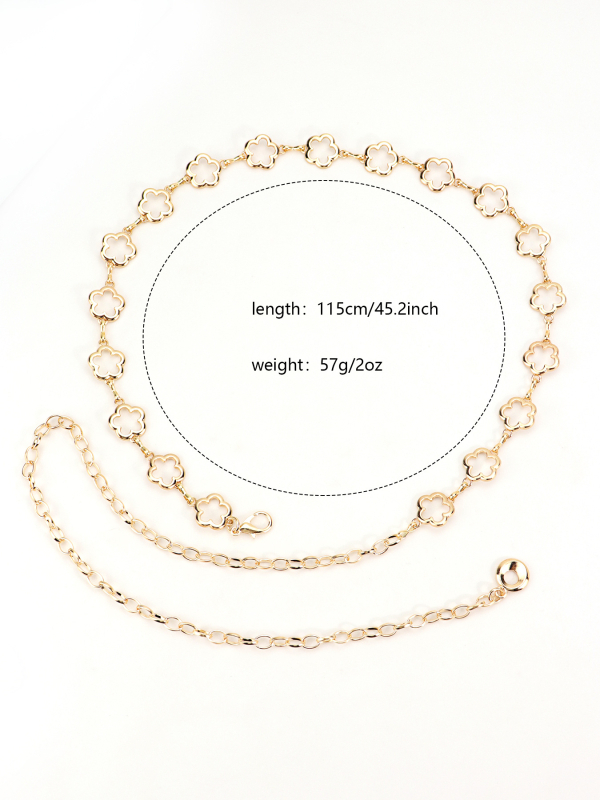 Juosmens grandinėlė iš reljefinio metalo, Fanyun, vintage stilius, moterims