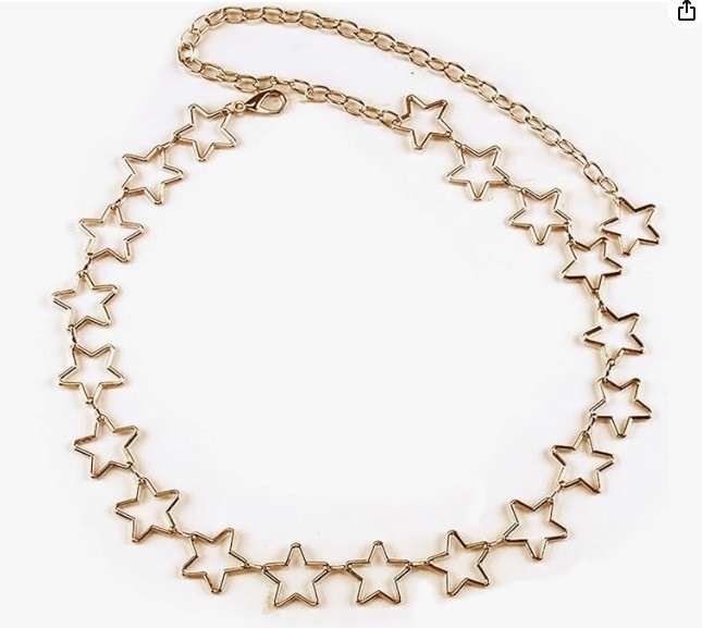 Juosmens grandinėlė iš reljefinio metalo, Fanyun, vintage stilius, moterims