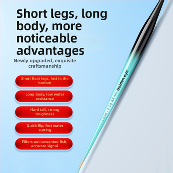 Поплавка за риболов за потоци, Golden Eyes, композитен материал