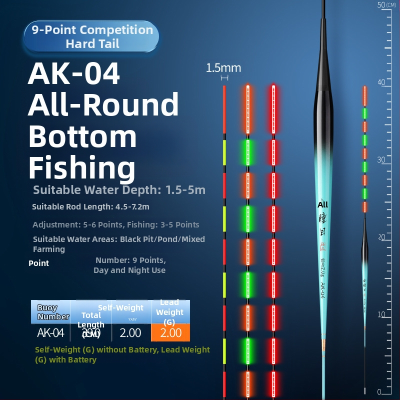 Поплавка за риболов за потоци, Golden Eyes, композитен материал