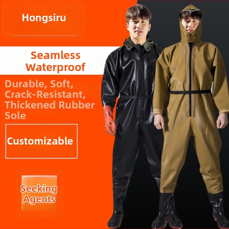 PVC viso kūno vandenių žvejybos kelnės, unisex, atsparios dėvėjimui ir vėjui