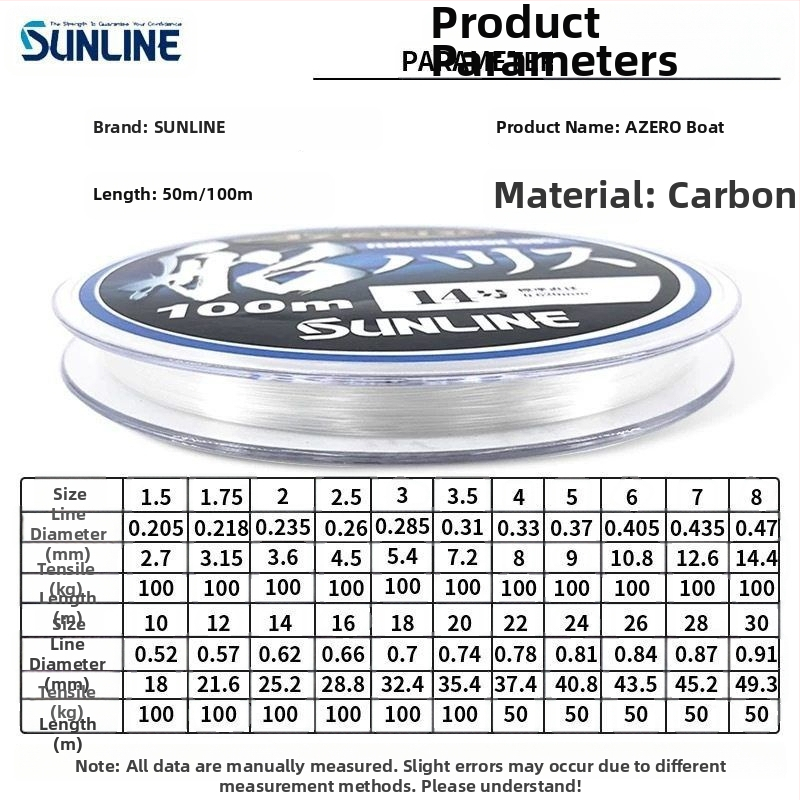 Sunline anglies pluošto sublinija žvejybai