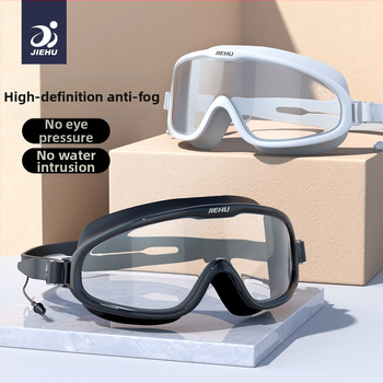 Jettiger anti-fog peldēšanas brilles ar PC lēcām pieaugušajiem