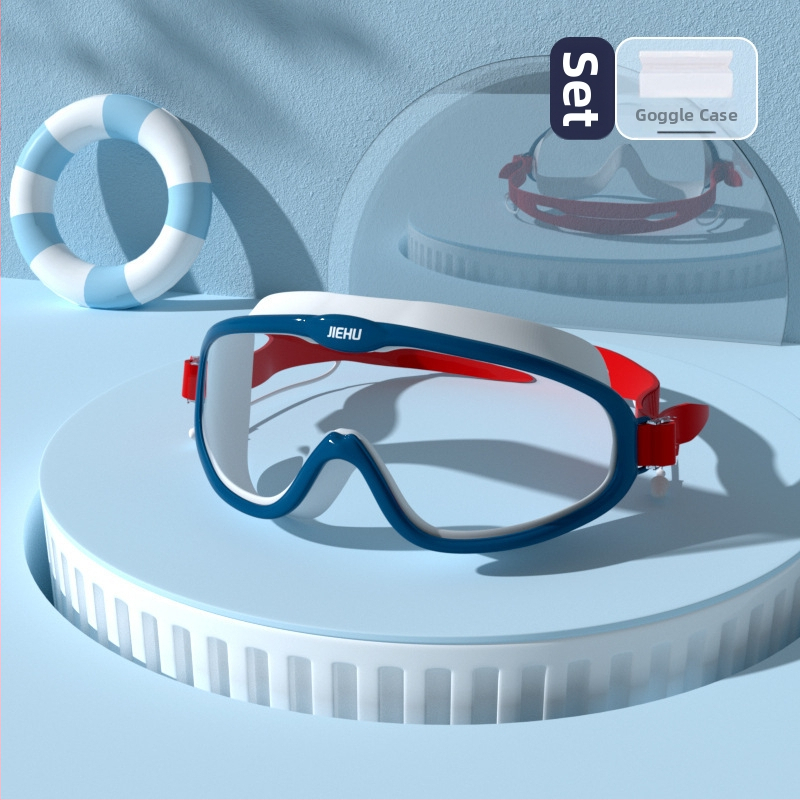Jettiger anti-fog peldēšanas brilles ar PC lēcām pieaugušajiem
