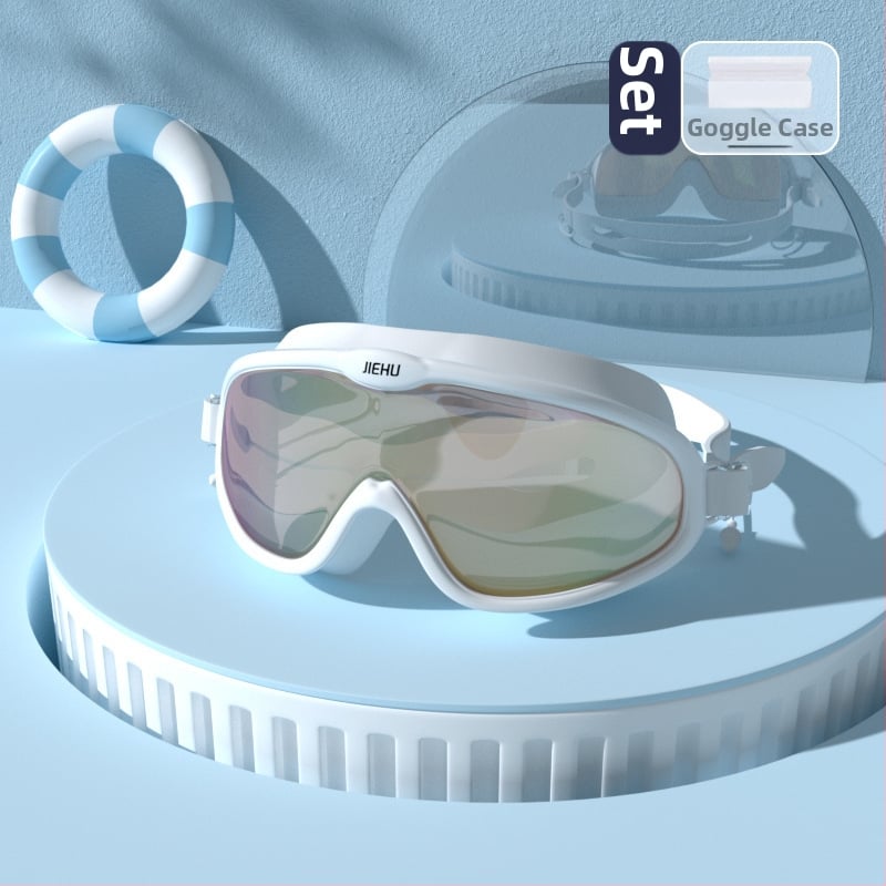 Jettiger anti-fog peldēšanas brilles ar PC lēcām pieaugušajiem