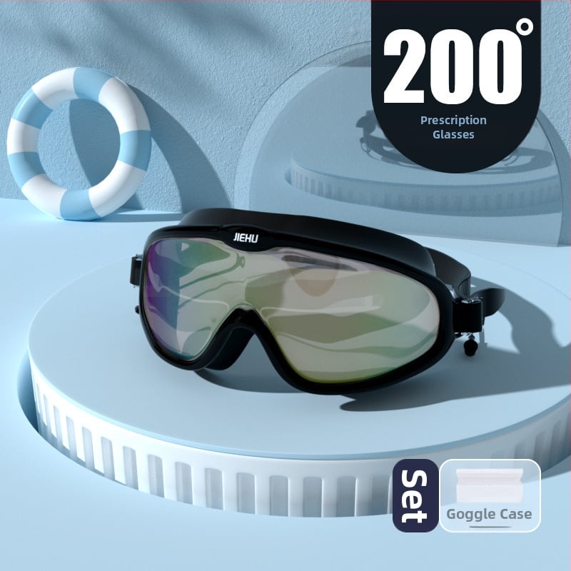 Jettiger anti-fog peldēšanas brilles ar PC lēcām pieaugušajiem