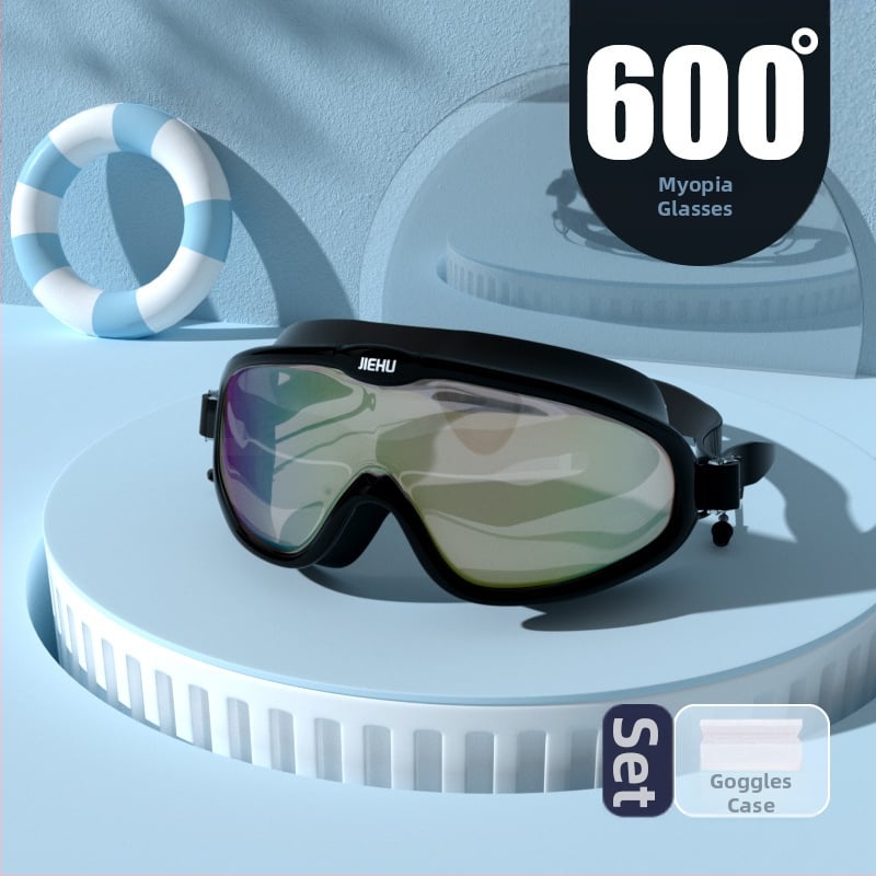 Jettiger anti-fog peldēšanas brilles ar PC lēcām pieaugušajiem