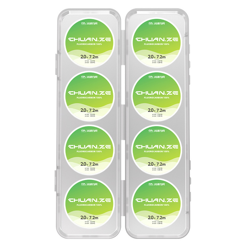 Galvenās neilona līnijas komplekts, iepriekš piesiets, garums 8.1 m, makšķerēšanai upēs, ezeros un ūdenskrātuvēs