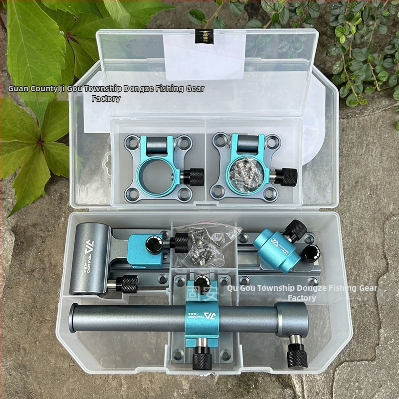 A Sail sklopiva kutija za ribolov, trodijelni set, s nosačem za kišobran i dijelovima za brzo pričvršćivanje, od aluminijske legure