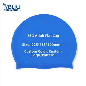 Pieaugušo silikona peldēšanas cepure ar karogu rakstu, ūdensnecaurlaidīga un elpojoša, 50 g