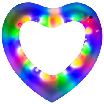 Sirds formā PVC pūšamais peldriņš pieaugušajiem, videi draudzīgs PVC, 0,22 biezums, manuāla uzpūšana, baseina lietošanai
