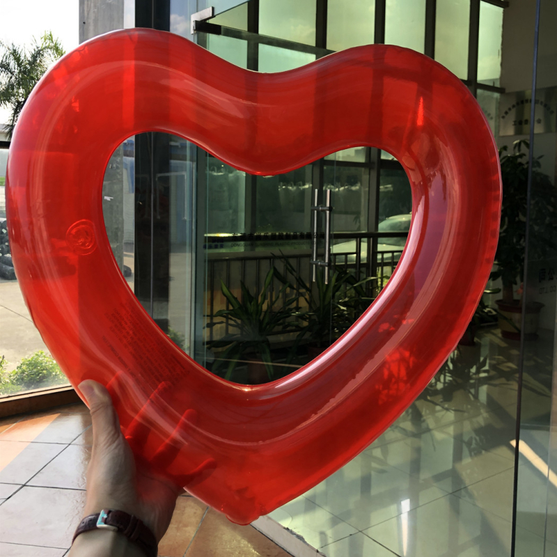 Sirds formā PVC pūšamais peldriņš pieaugušajiem, videi draudzīgs PVC, 0,22 biezums, manuāla uzpūšana, baseina lietošanai