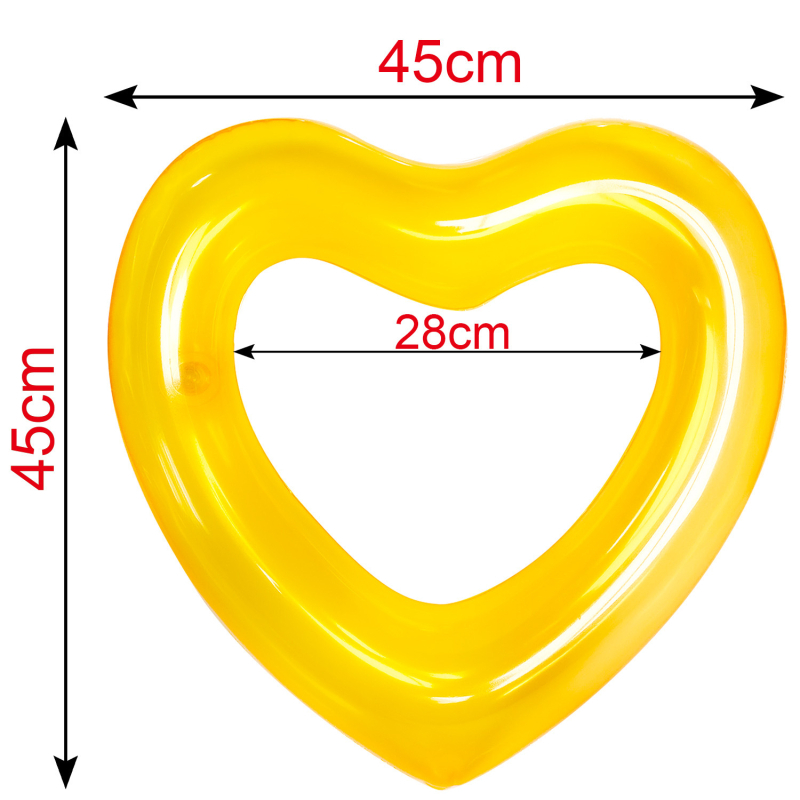 Sirds formā PVC pūšamais peldriņš pieaugušajiem, videi draudzīgs PVC, 0,22 biezums, manuāla uzpūšana, baseina lietošanai
