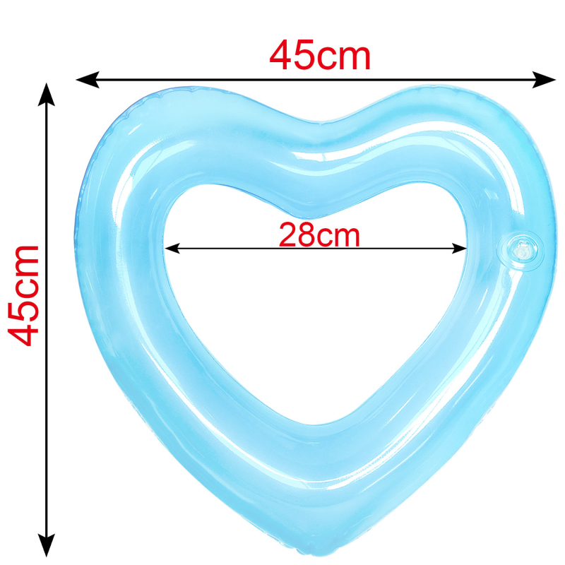 Sirds formā PVC pūšamais peldriņš pieaugušajiem, videi draudzīgs PVC, 0,22 biezums, manuāla uzpūšana, baseina lietošanai