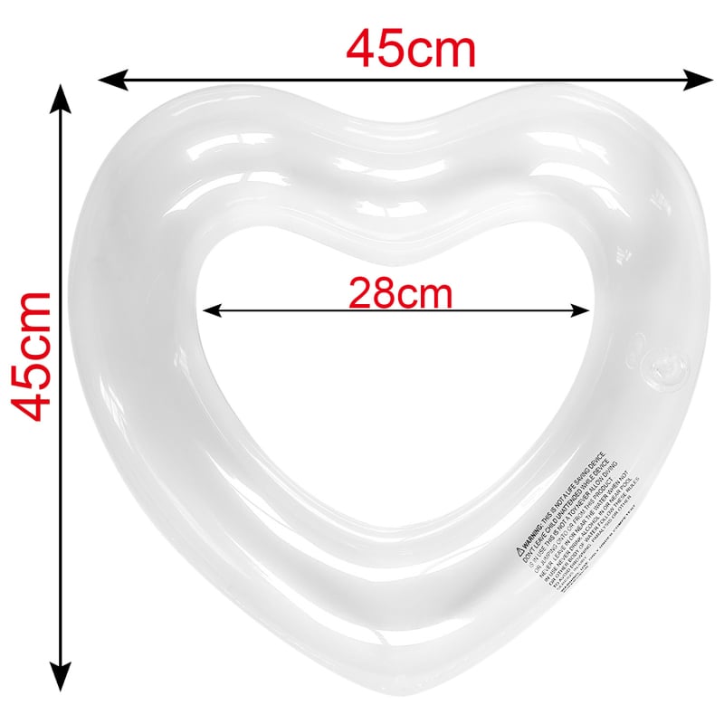 Sirds formā PVC pūšamais peldriņš pieaugušajiem, videi draudzīgs PVC, 0,22 biezums, manuāla uzpūšana, baseina lietošanai