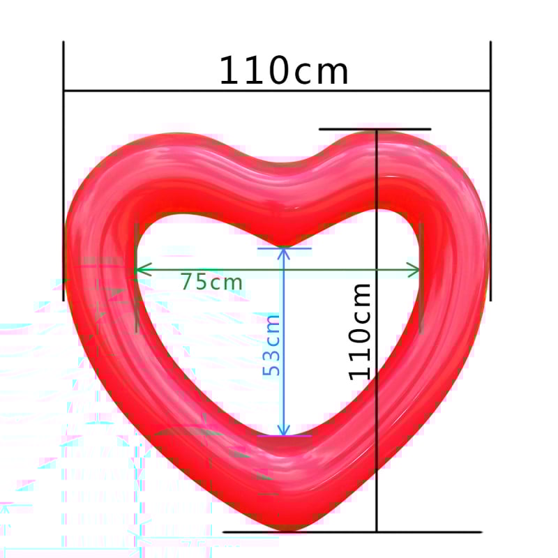 Sirds formā PVC pūšamais peldriņš pieaugušajiem, videi draudzīgs PVC, 0,22 biezums, manuāla uzpūšana, baseina lietošanai