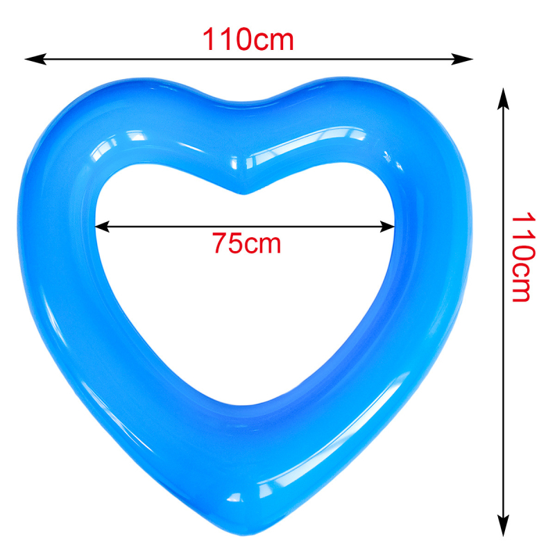 Sirds formā PVC pūšamais peldriņš pieaugušajiem, videi draudzīgs PVC, 0,22 biezums, manuāla uzpūšana, baseina lietošanai