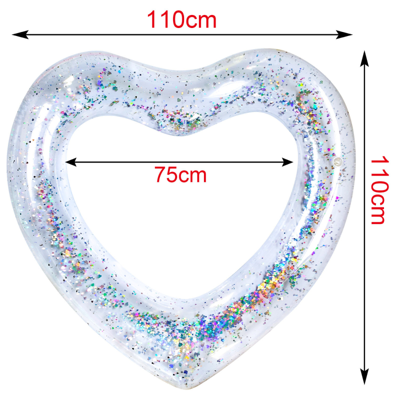 Sirds formā PVC pūšamais peldriņš pieaugušajiem, videi draudzīgs PVC, 0,22 biezums, manuāla uzpūšana, baseina lietošanai