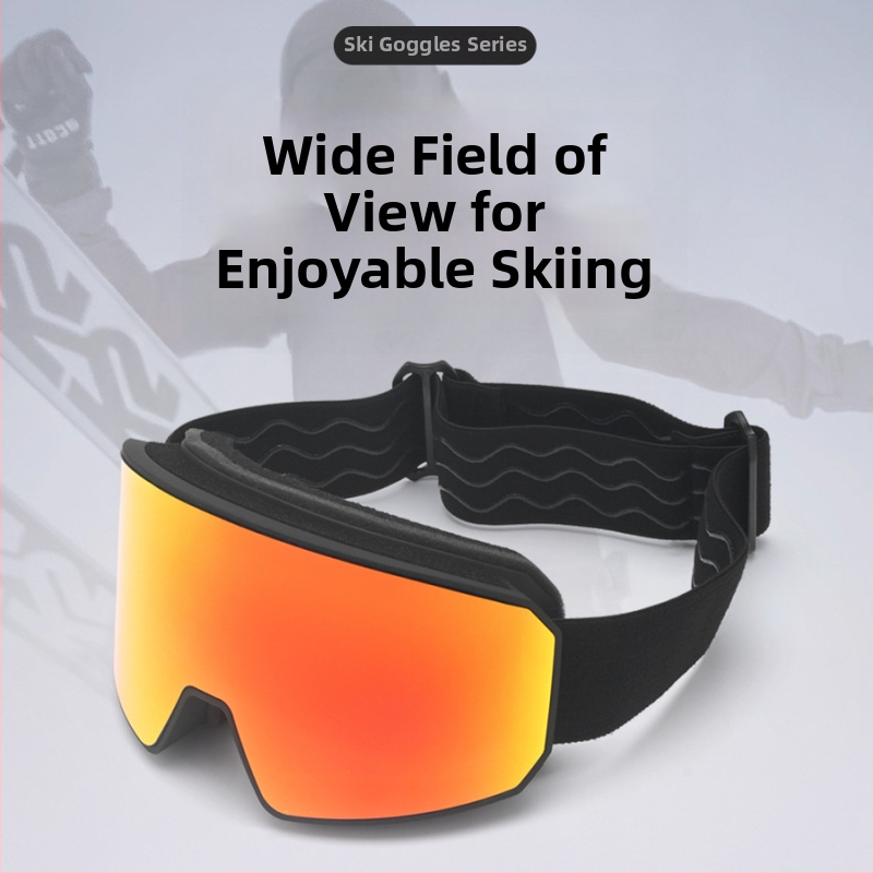 Ски очила за планински туризъм с двойнослойно антизапотяване, UV защита, съвместими с диоптрични лещи