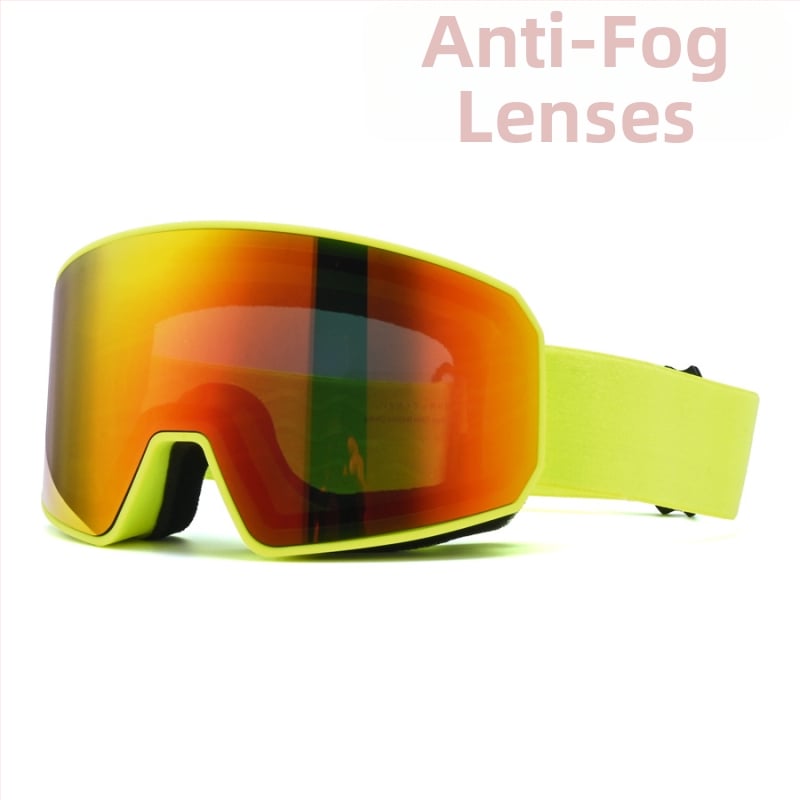 Slēpošanas brillēs kalnu kāpšanai ar divslāņa pret aizlogošanos, UV aizsardzība, saderīgas ar dioptriju lencēm