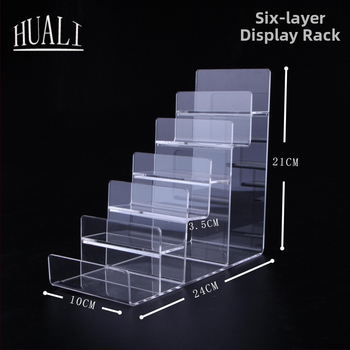 Piniginės ir rankinės demonstravimo stovas, dviejų lygių, injekcinio formavimo konstrukcija, gipso apvalkalas, laiptinės formos