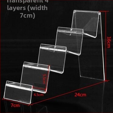 Piniginės ir rankinės demonstravimo stovas, dviejų lygių, injekcinio formavimo konstrukcija, gipso apvalkalas, laiptinės formos