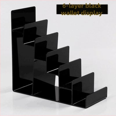 Piniginės ir rankinės demonstravimo stovas, dviejų lygių, injekcinio formavimo konstrukcija, gipso apvalkalas, laiptinės formos